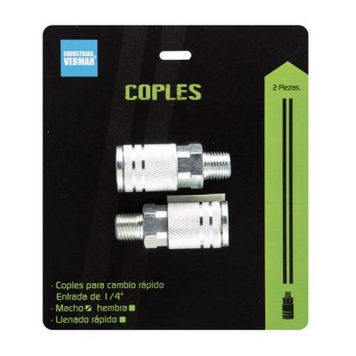 Acople tipo macho cuarto blis