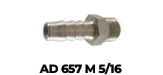 Adaptador macho con espiga para manguera de 5/16"