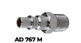 Adaptador serie 767, rosca macho de 1/4 "
