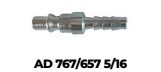 Espiga adaptadora serie 767 para manguera de 5/16 "