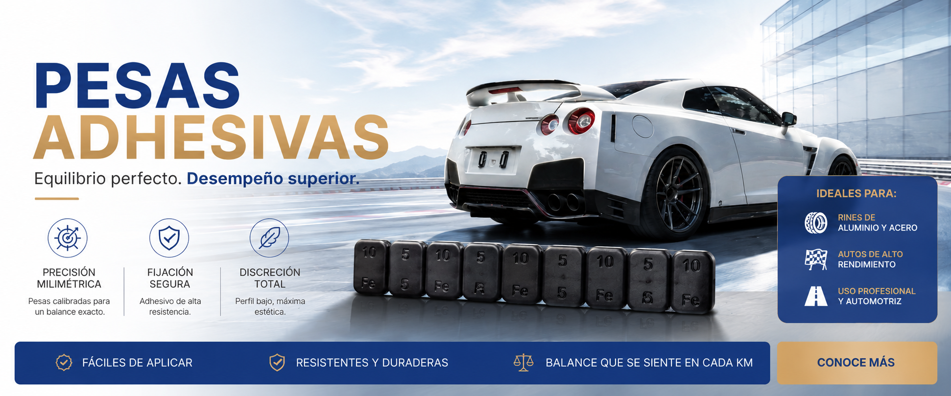pesas adhesivas