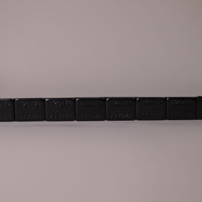 Barra adhesiva 1/2oz*6 zinc negra cj x 50 (ipba01008)